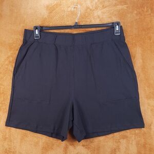 LUNYA Mens Sleep Shorts XXL Black Pull On Pockets COOL EVERY DAY Lahgo 5"